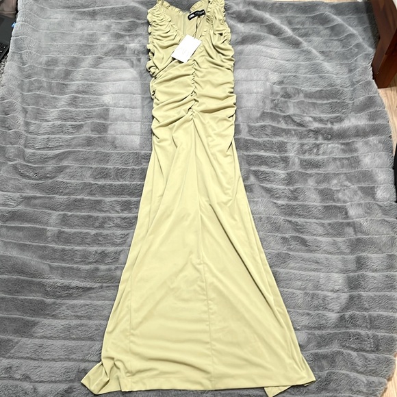 Zara Green Ruffle Dress - Picture 6 of 6